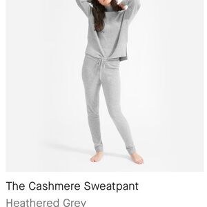 Everlane Heathered Grey Cashmere Sweatpants